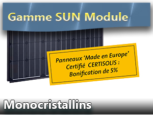 Gamme Sun Module Monocristallins